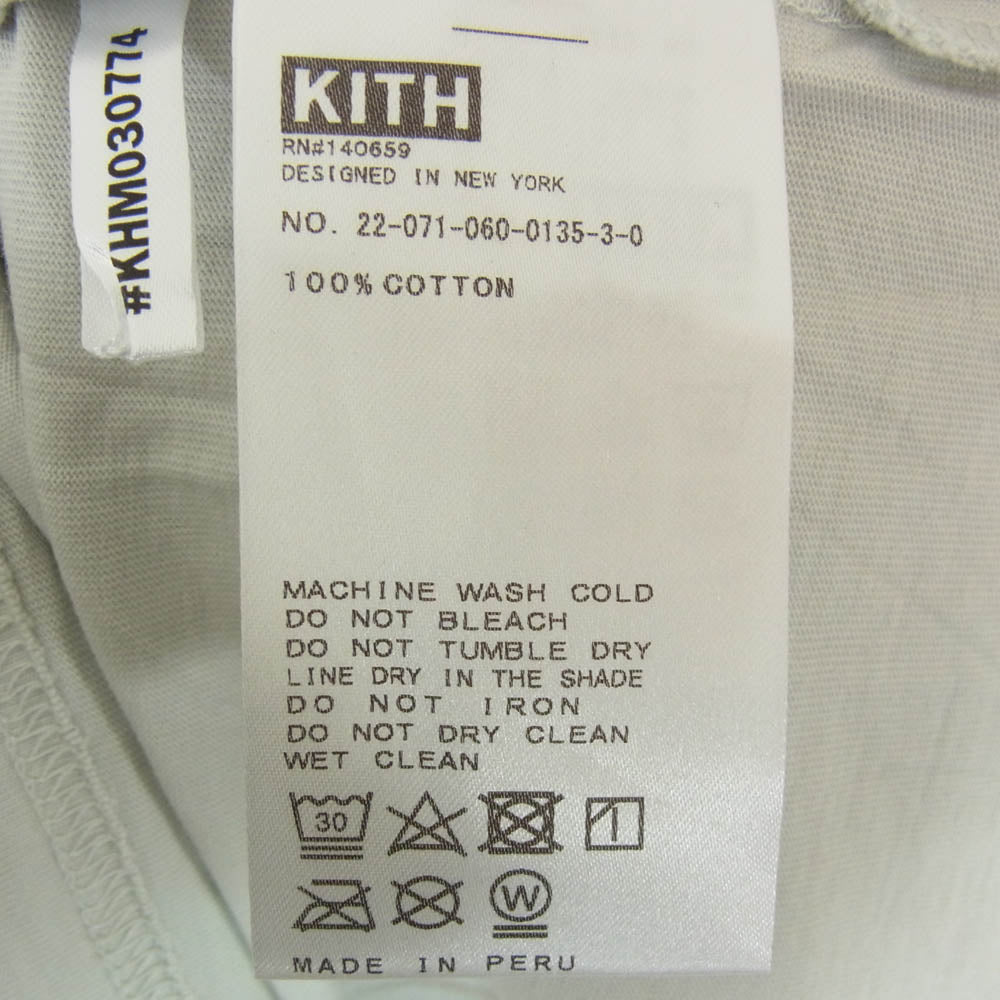 KITH キス BK College Track Vintage Tee ブルックリン 半袖 Tシャツ グレー系 L【中古】