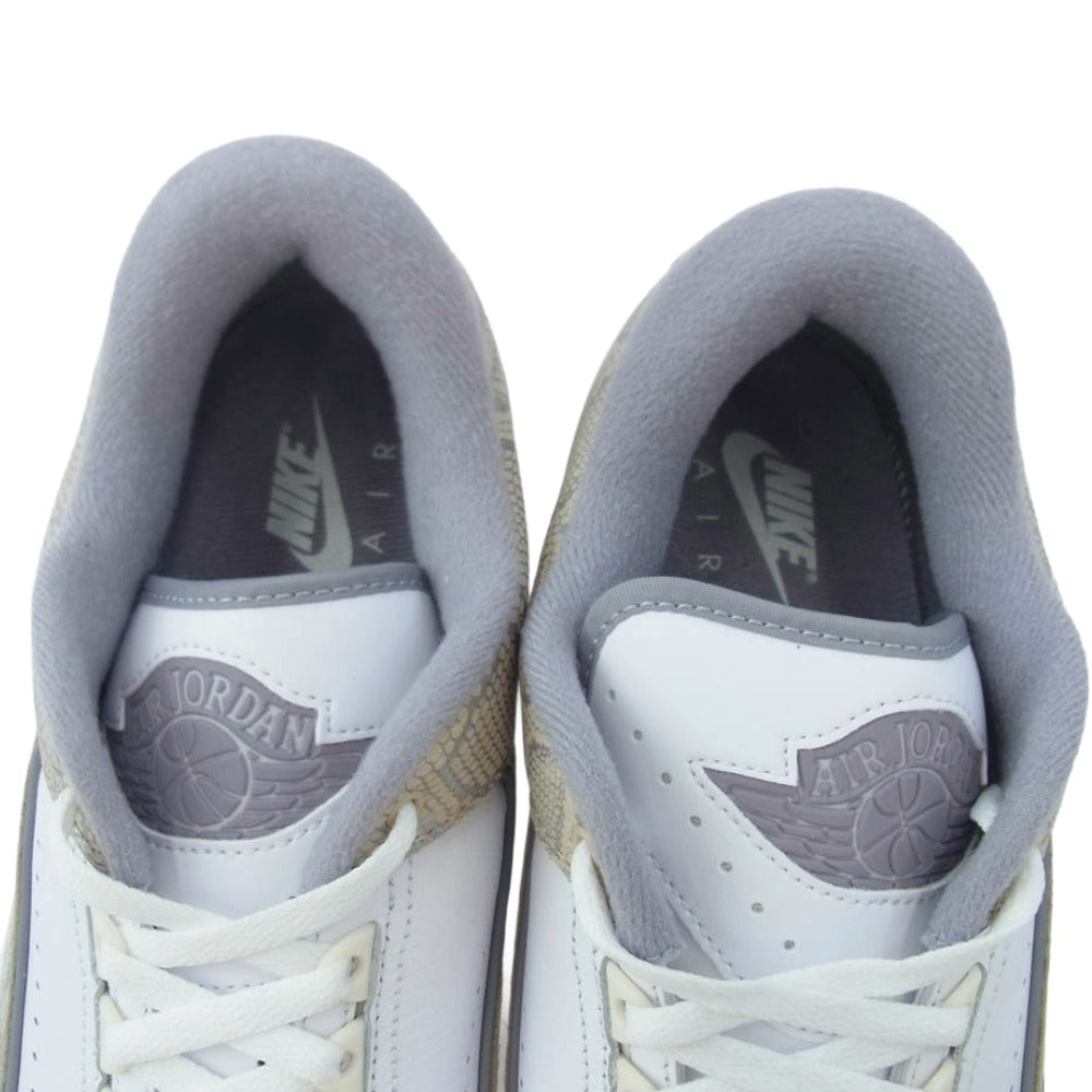 NIKE ナイキ DV9956-100 AIR JORDAN 2 LOW 'PYTHON' エアジョーダン2 スニーカー ホワイト系 28cm【中古】