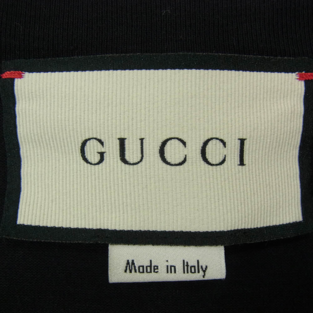 GUCCI グッチ 20SS 616036 XJCK1 SEXINESS TEE ロゴプリント 半袖 Tシャツ ブラック系 L【中古】
