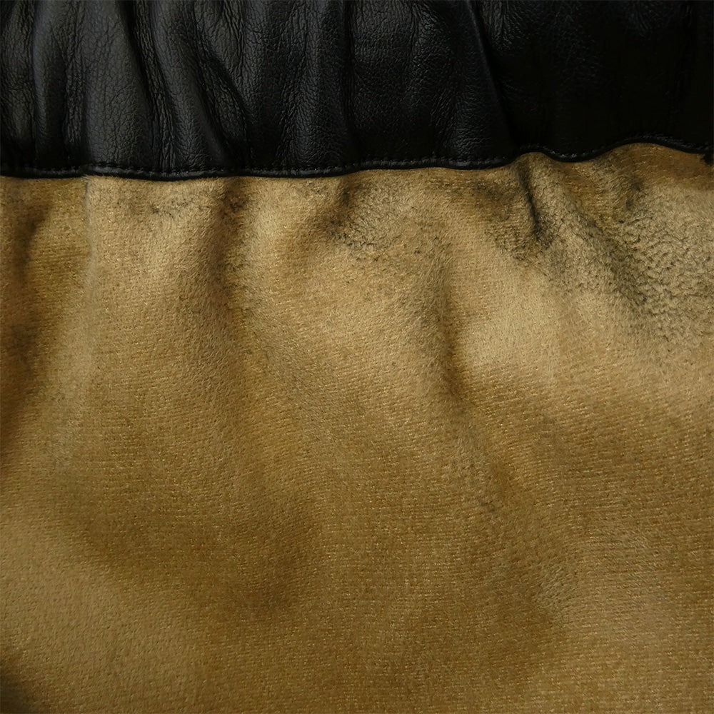 Maison MIHARA YASUHIRO メゾンミハラヤスヒロ 23AW A11PT011 Synthetic Leather Pants ヴィンテージ加工 シンセティックレザー ワイド トラック パンツ ブラック系 46【中古】