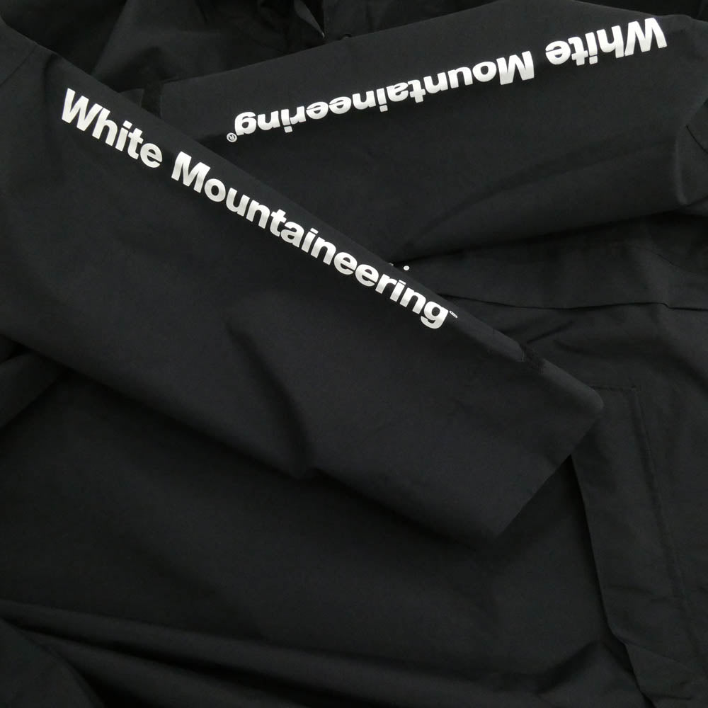 WHITE MOUNTAINEERING ホワイトマウンテニアリング W.M.B.C. パッカブル フーデッド ジャケット モッズコート ブラック系 FREE【中古】