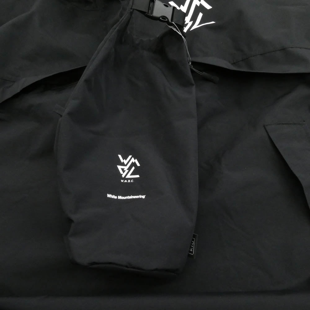 WHITE MOUNTAINEERING ホワイトマウンテニアリング W.M.B.C. パッカブル フーデッド ジャケット モッズコート ブラック系 FREE【中古】