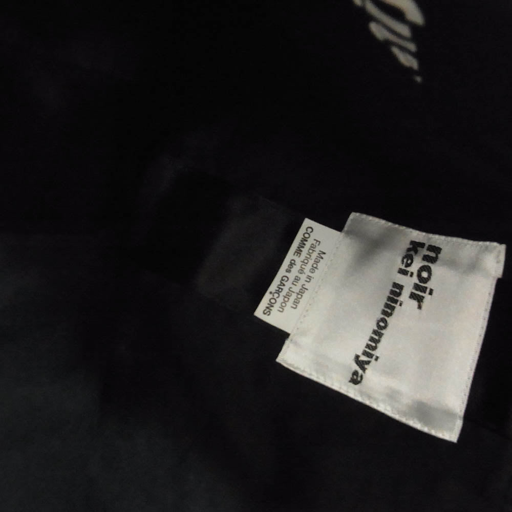 ノワールケイニノミヤ コムデギャルソン 3I-K203-051 ロゴ総柄 ハンドバッグ トートバッグ ブラック系【美品】【中古】