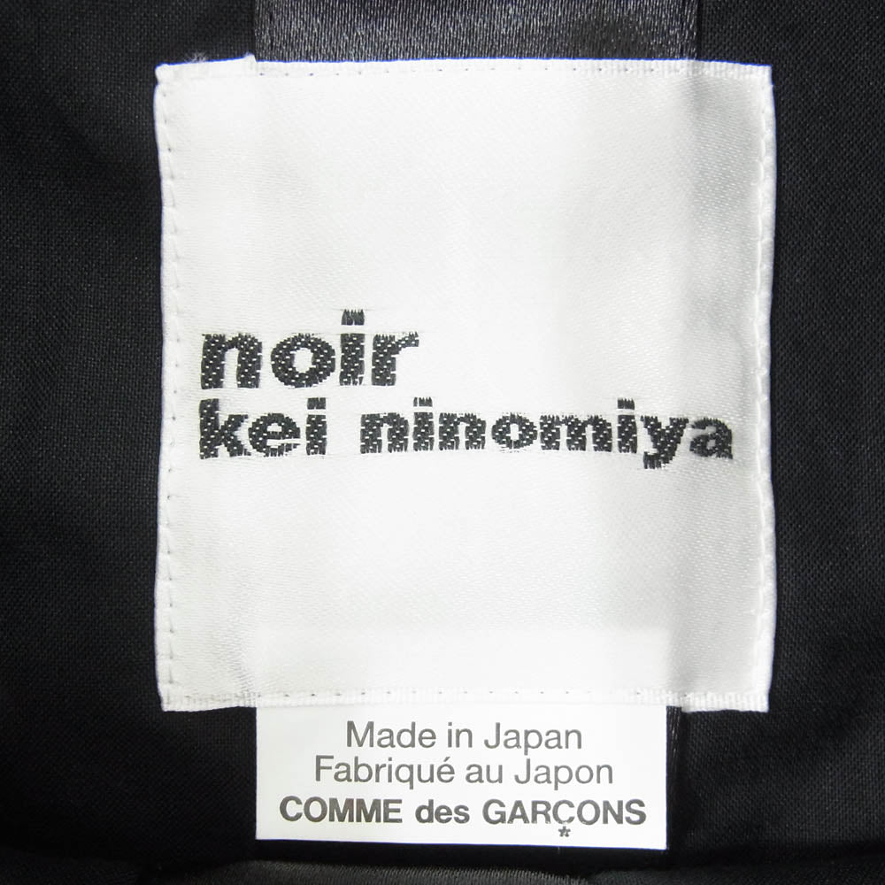 ノワールケイニノミヤ コムデギャルソン 3I-K203-051 ロゴ総柄 ハンドバッグ トートバッグ ブラック系【美品】【中古】