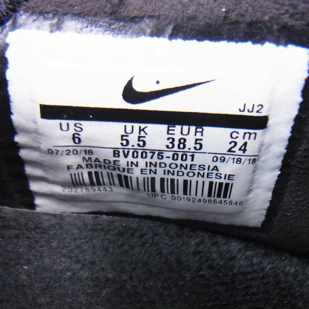 NIKE ナイキ BV0075-001 BLACK COMME DES GARCONS ブラックコムデギャルソン Air Footscape NM エアフットスケープ ローカット スニーカー ブラック系 24cm【中古】