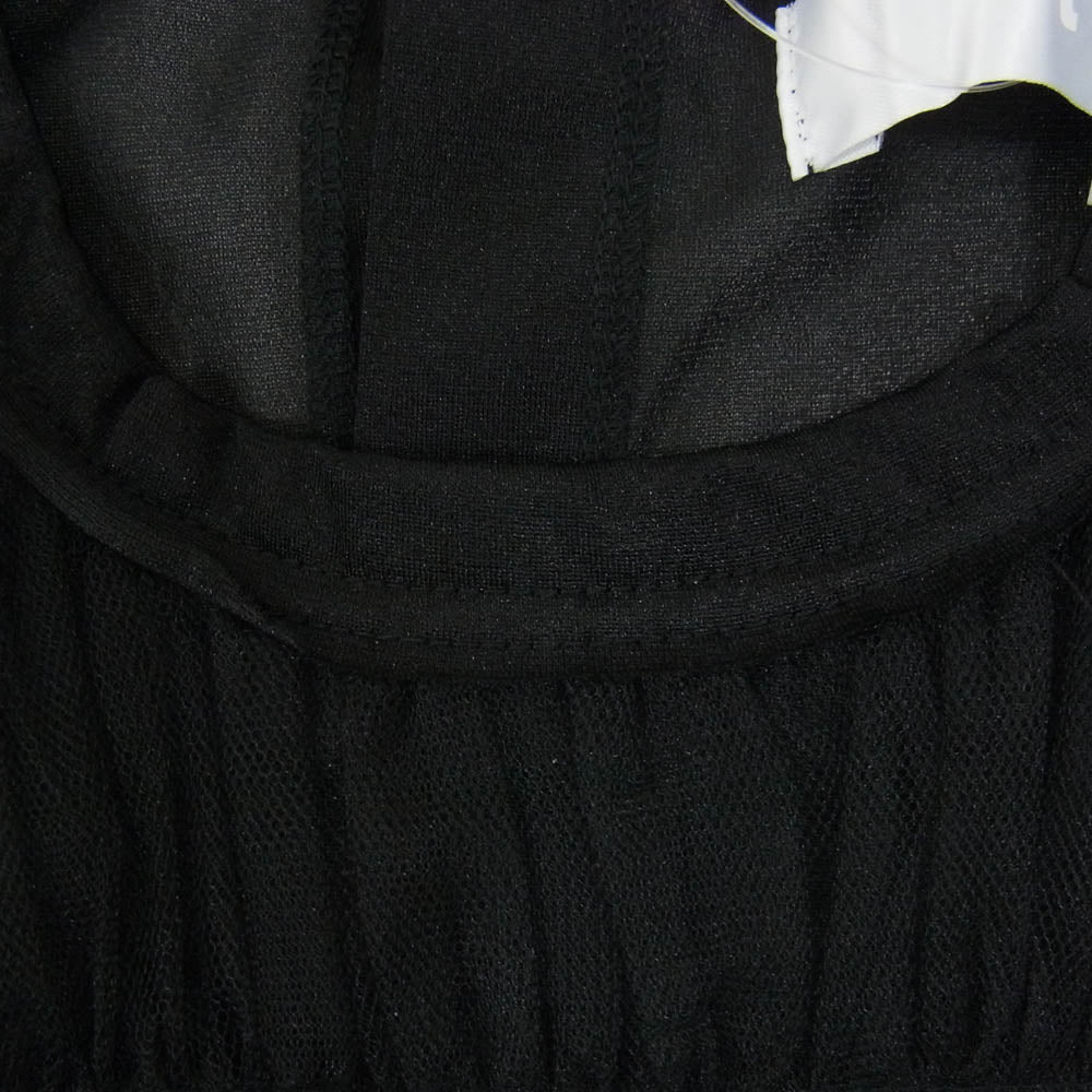 tao COMME des GARCONS タオ コムデギャルソン 25SS TO-T021-051 シアー ギャザーチュニック レイヤード 長袖 シャツ ブラック系 L【美品】【中古】