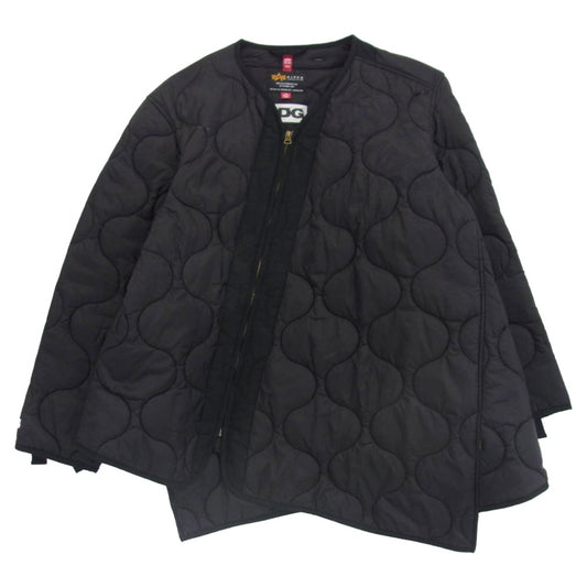COMME des GARCONS コムデギャルソン 22AW SZ-J028 CDG ALPHA INDUSTRIES アルファ 中綿 キルティング ライナー ジャケット ブラック系 L【中古】