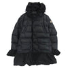 MONCLER モンクレール × SACAI サカイ SERI フリルデザイン フーデッド ダウンジャケット ブラック系【中古】