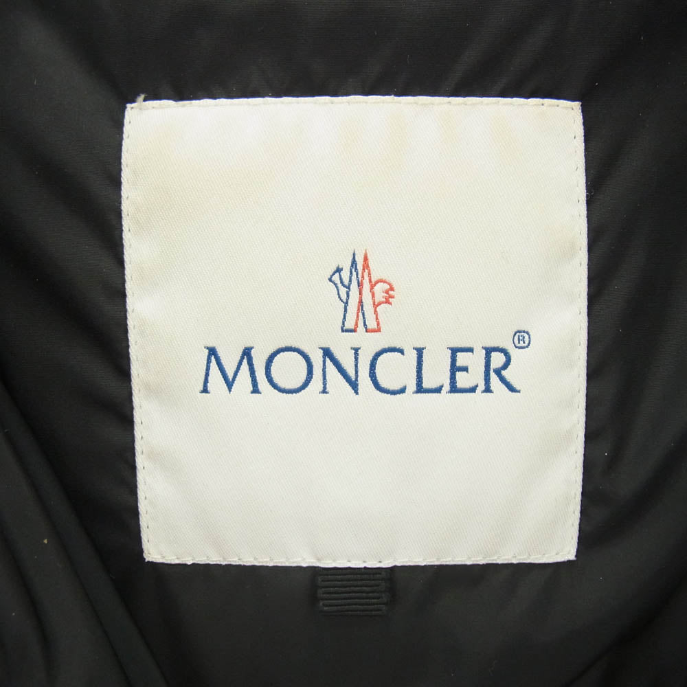 MONCLER モンクレール × SACAI サカイ SERI フリルデザイン フーデッド ダウンジャケット ブラック系【中古】
