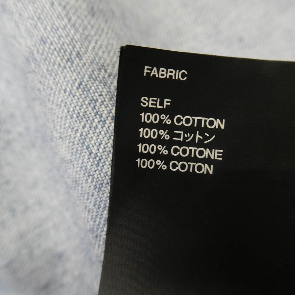 FEAR OF GOD フィアオブゴッド 6th Sixth Collection ノーカラー デニムシャツ ライトブルー系 S【中古】