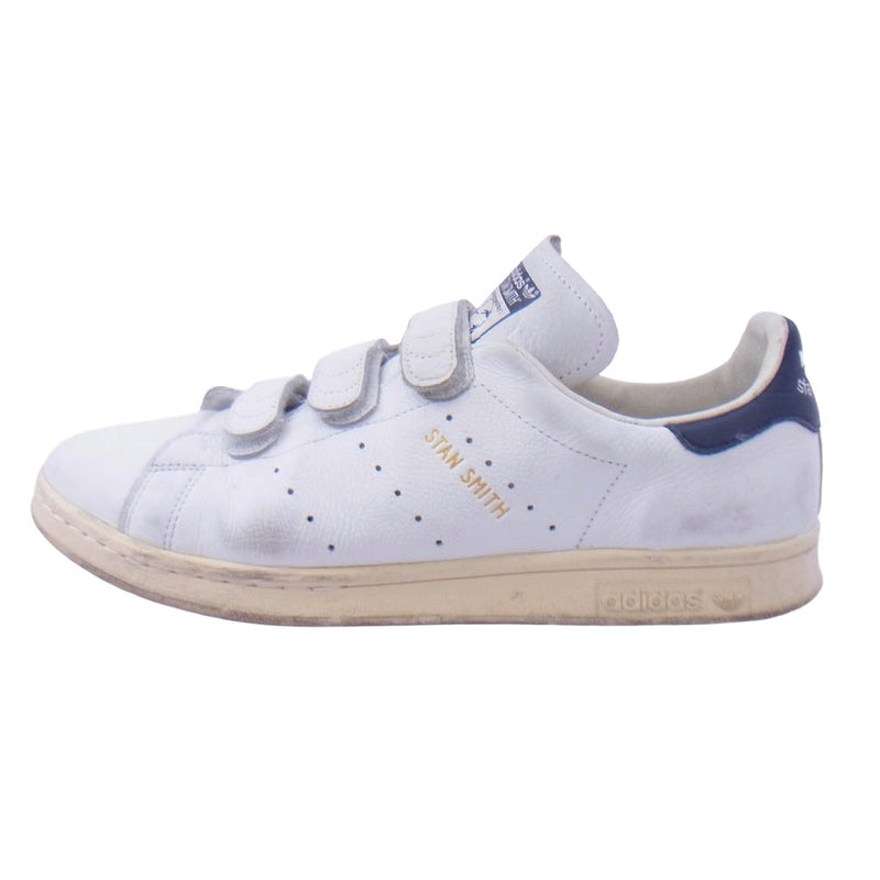 adidas アディダス AQ3192 STAN SMITH CF スタンスミス ローカット スニーカー オフホワイト系 ネイビー系 27.5cm【中古】
