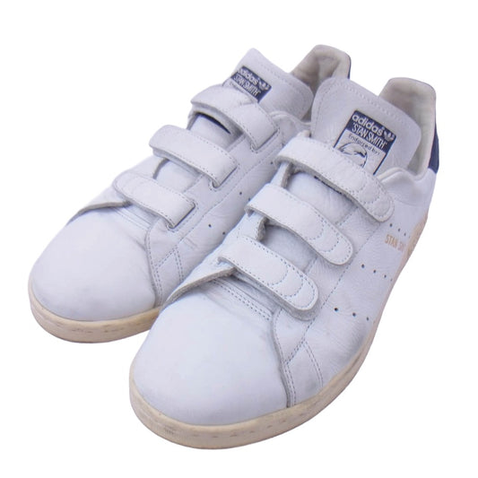 adidas アディダス AQ3192 STAN SMITH CF スタンスミス ローカット スニーカー オフホワイト系 ネイビー系 27.5cm【中古】