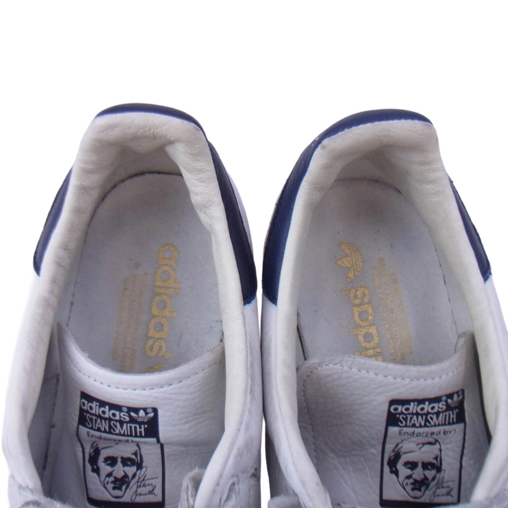 adidas アディダス AQ3192 STAN SMITH CF スタンスミス ローカット スニーカー オフホワイト系 ネイビー系 27.5cm【中古】