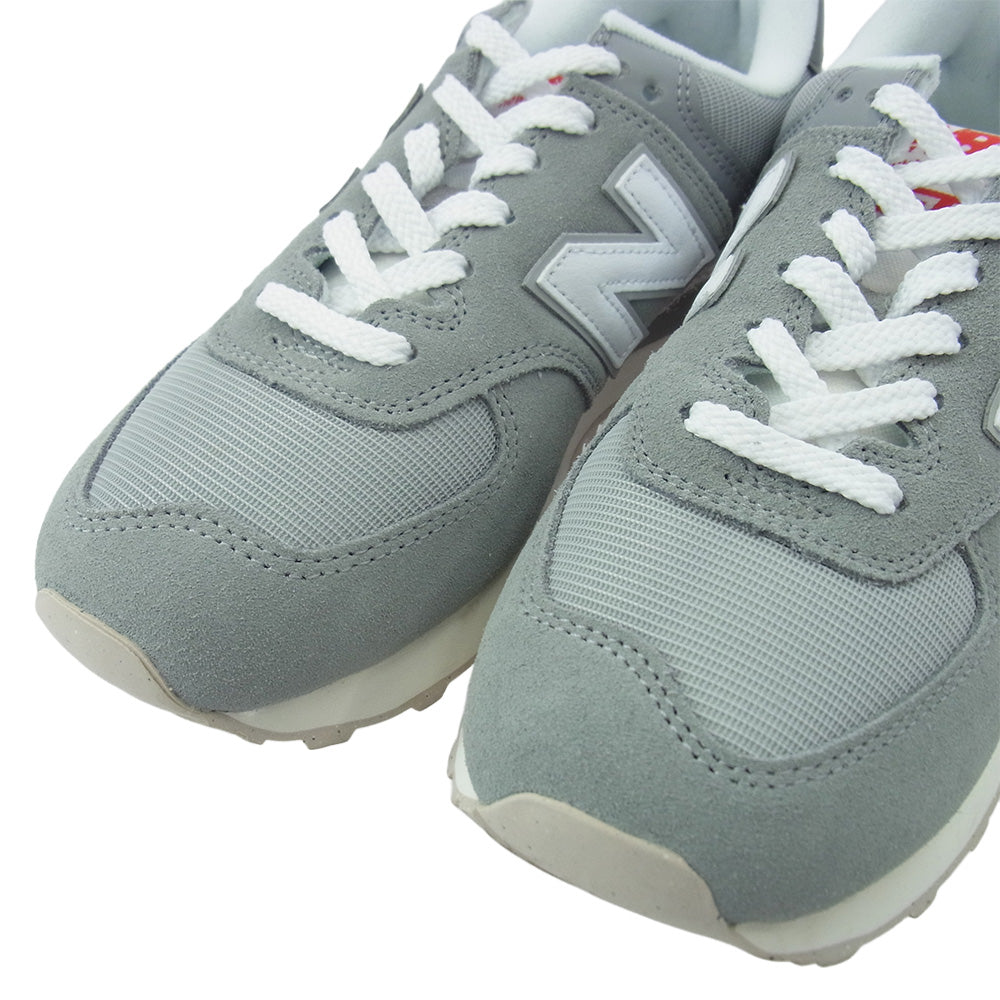NEW BALANCE ニューバランス U574BKR SLATE GRAY ローカット スニーカー グレー系 25cm【中古】