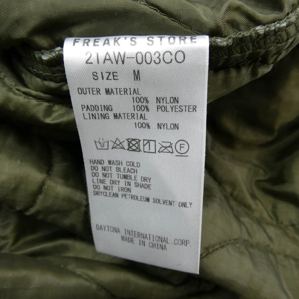 FREAK'S STORE フリークスストア 21AW-001CO M65 ライナー付き モッズコート グリーン系 M【中古】