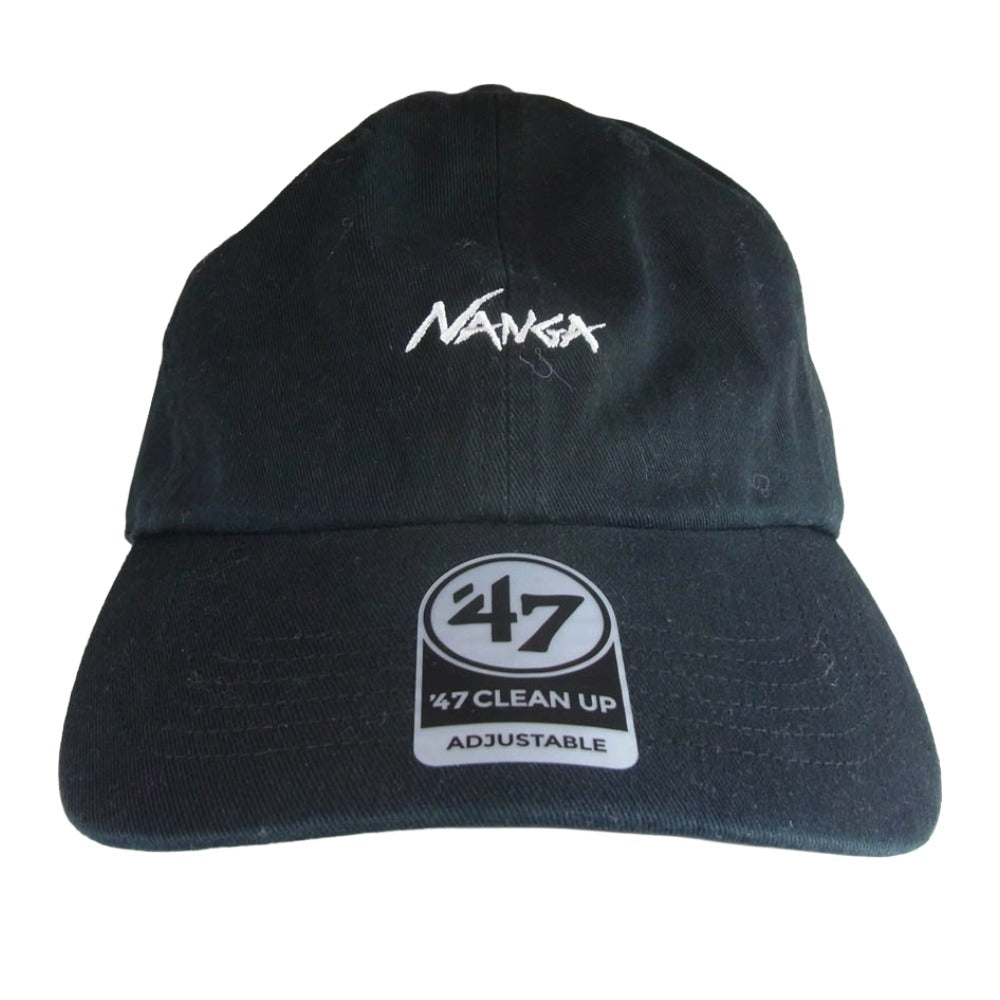 NANGA ナンガ × 47BRAND AURORA CAP リップストップ ナイロン ベースボールキャップ ブラック系【中古】