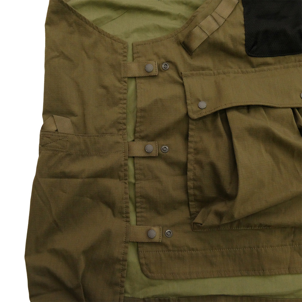 NANGA ナンガ NW2421-1E204-A ヒノックリップ ストップ フィールドベスト カーキ系 L【中古】