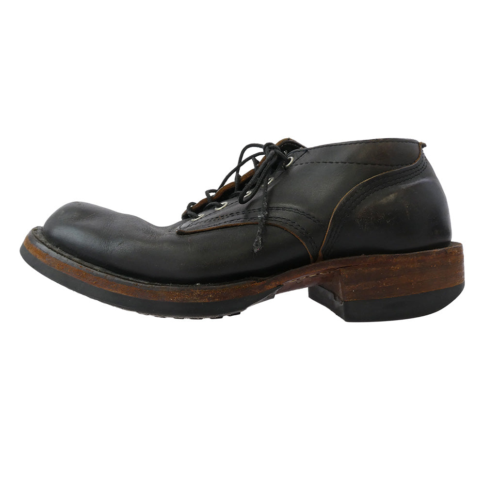 ハソーン OXFORD SHOES オックスフォード 茶芯 レザー シューズ ブラック系 61/2E【中古】