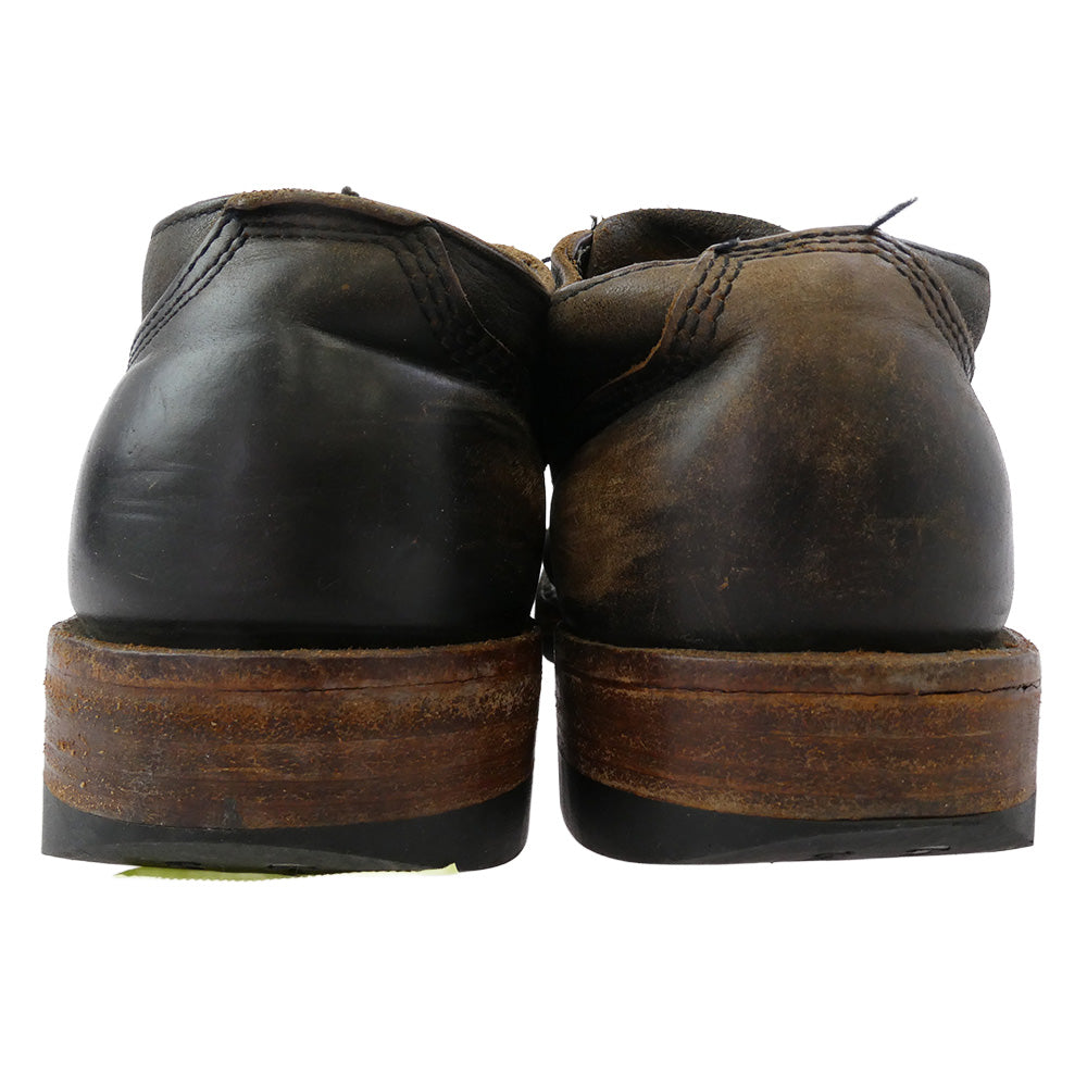 ハソーン OXFORD SHOES オックスフォード 茶芯 レザー シューズ ブラック系 61/2E【中古】