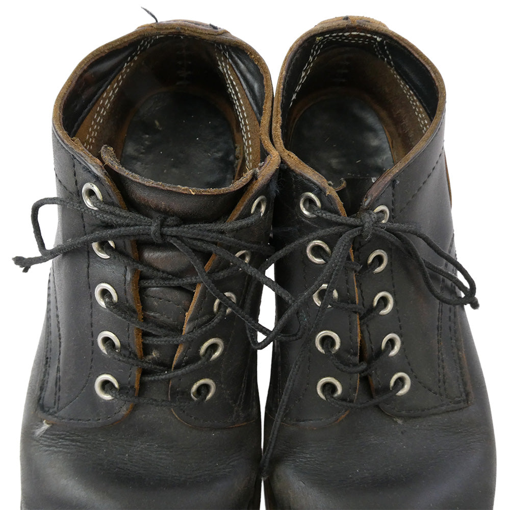 ハソーン OXFORD SHOES オックスフォード 茶芯 レザー シューズ ブラック系 61/2E【中古】