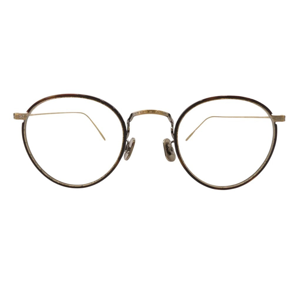 EYEVAN7285 アイヴァン7285 MODEL 717W 3010 アイウェア メガネ 眼鏡 ブラウン系 ゴールド系 46□24-145【中古】