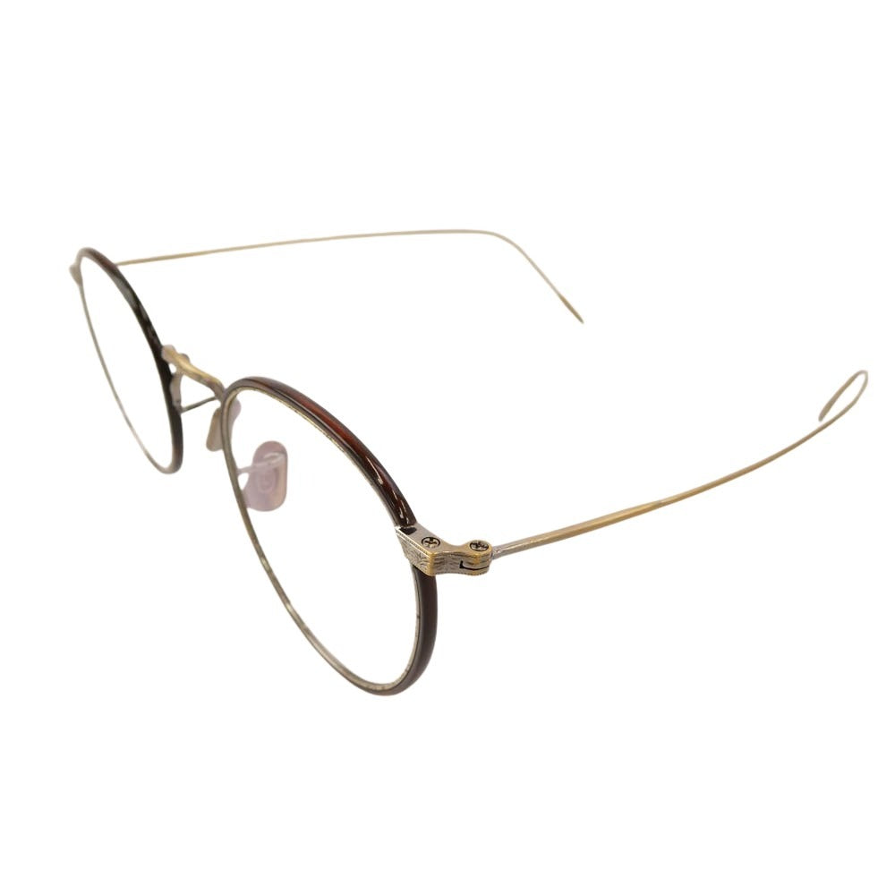 EYEVAN7285 アイヴァン7285 MODEL 717W 3010 アイウェア メガネ 眼鏡 ブラウン系 ゴールド系 46□24-145【中古】