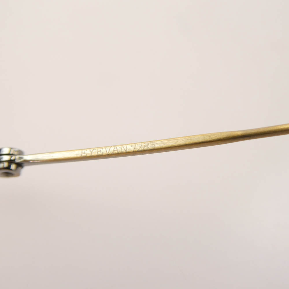 EYEVAN7285 アイヴァン7285 MODEL 717W 3010 アイウェア メガネ 眼鏡 ブラウン系 ゴールド系 46□24-145【中古】