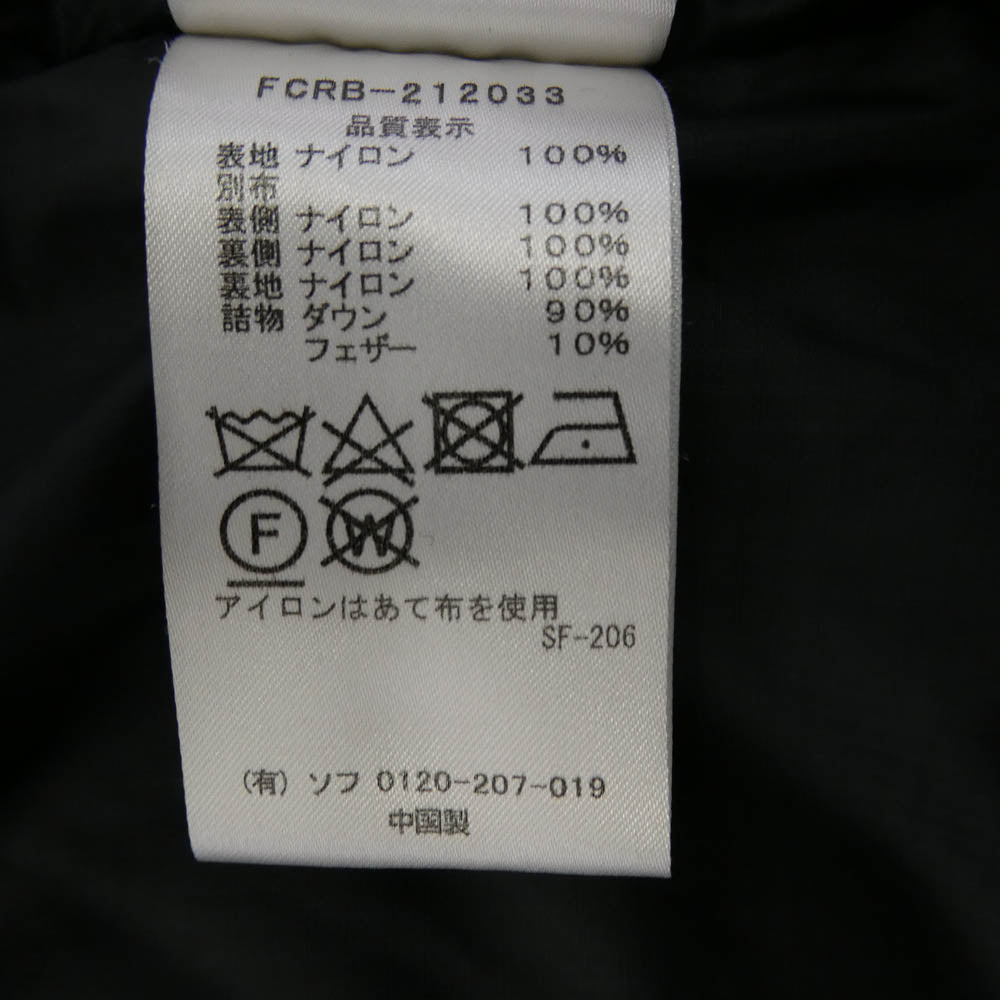 F.C.R.B. エフシーアールビー 21FW FCRB-212033 TOUR DOWN PARKA ツアーダウンパーカー ダウンジャケット ダークネイビー系 M【中古】