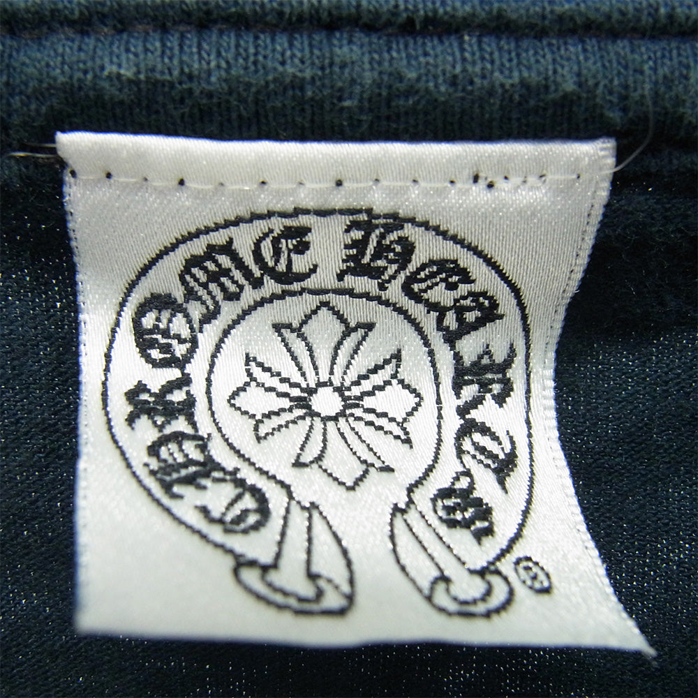 CHROME HEARTS クロムハーツ（原本無） KIDS OLD DAGGER キッズ アームロゴ 長袖 ロング スリーブ カットソー ネイビー系 L【中古】