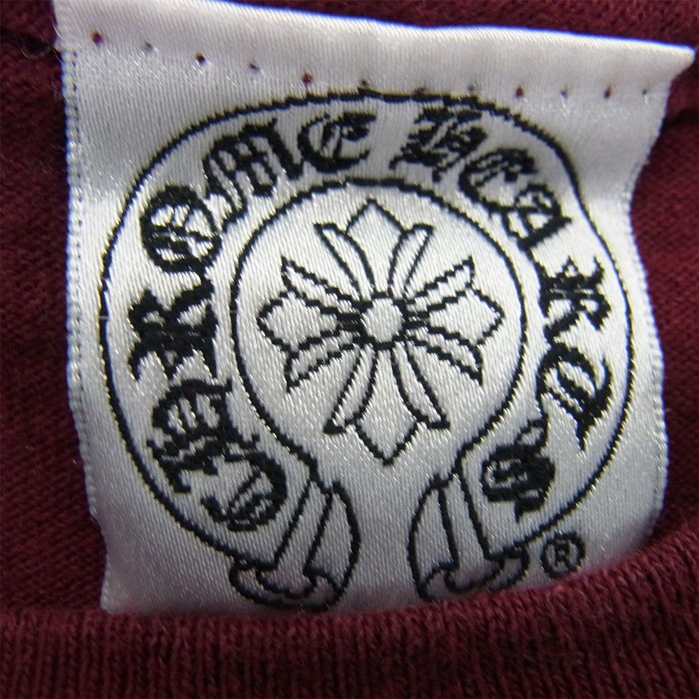 CHROME HEARTS クロムハーツ（原本無） OLD DAGGER S/S TEE オールド ダガー 半袖 Tシャツ ワインレッド系 S【中古】