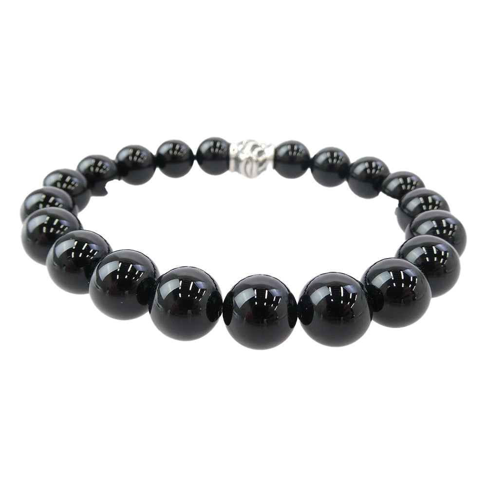 LONE ONES ロンワンズ MFSB-0002-SO 販売証明書カード付 ホーク ビード シャイニーオニキス ブレスレット ブラック系【美品】【中古】