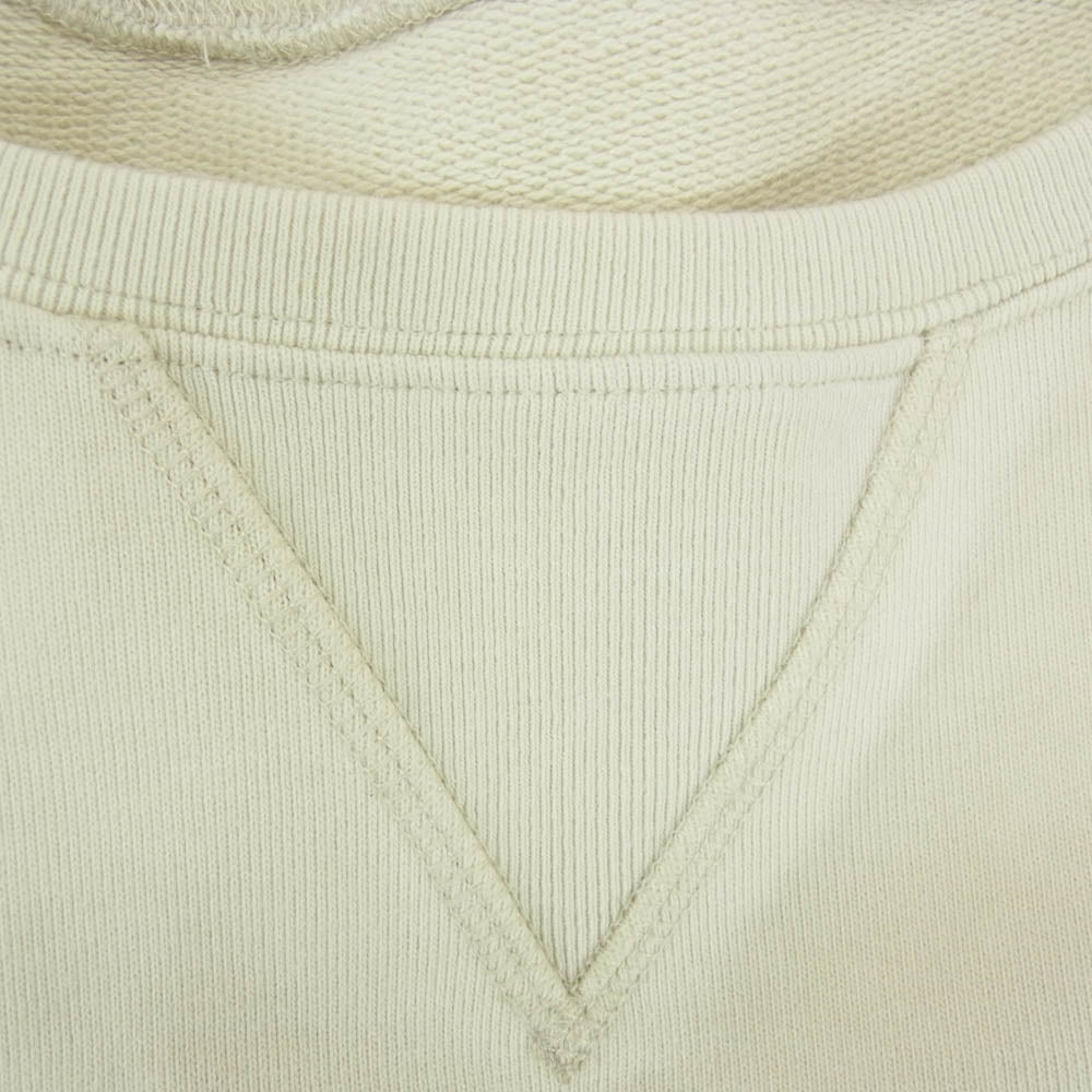 MAISON MARGIELA メゾンマルジェラ 22SS S50GU0188 10 反転ロゴ 刺繍 オーバーサイズ スウェット トレーナー オフホワイト系 S【中古】