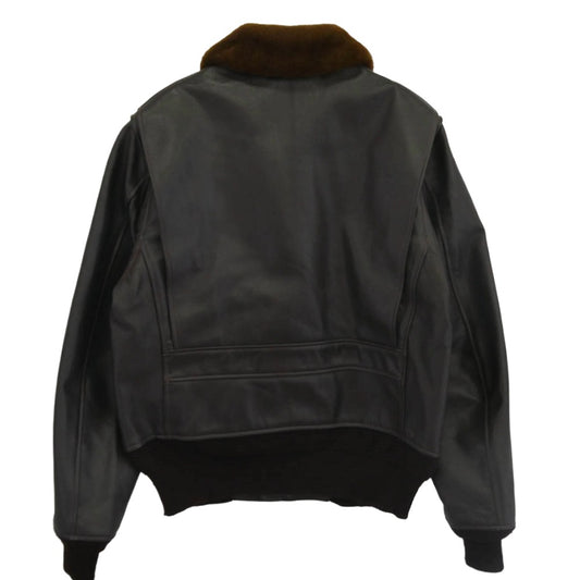 Buzz Rickson's バズリクソンズ BR80145 AERO-U.S. NAVY Type G-1 JACKET, FLYING レザー フライト ジャケット ダークブラウン系 38【中古】