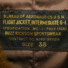 Buzz Rickson's バズリクソンズ BR80145 AERO-U.S. NAVY Type G-1 JACKET, FLYING レザー フライト ジャケット ダークブラウン系 38【中古】