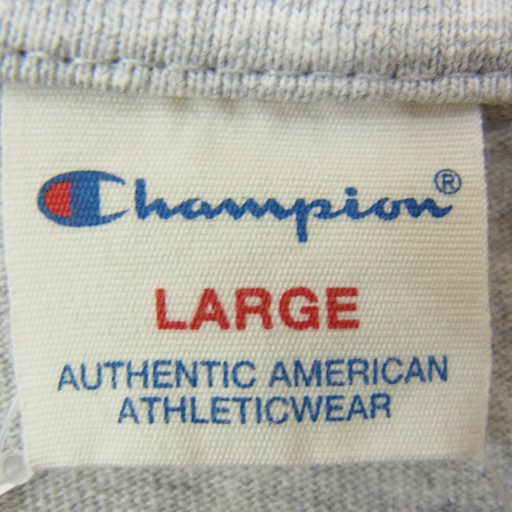 Champion チャンピオン C3-Z339 PORTLAND ポートランド プリント ショートスリーブ リンガー 半袖 Tシャツ グレー系 L【中古】