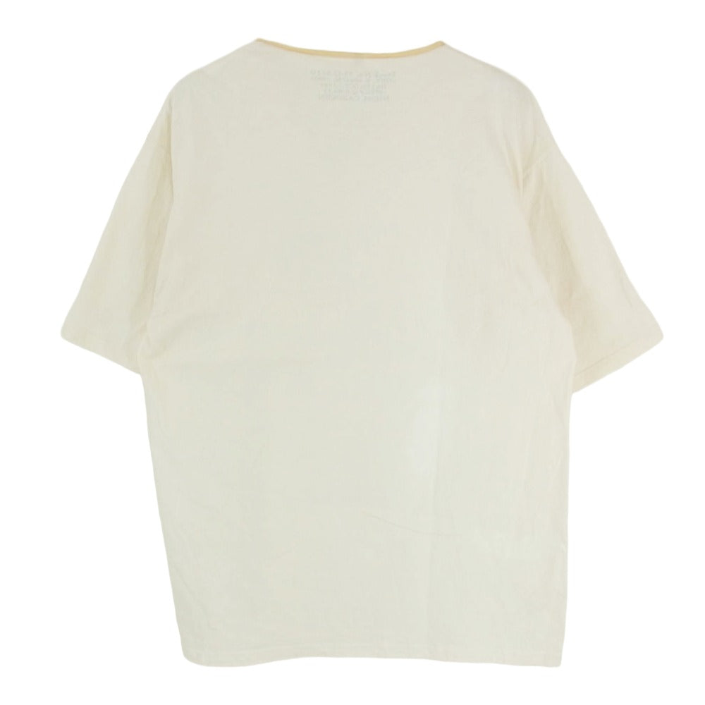 Nigel Cabourn ナイジェルケーボン 8050-00-21025 50s HENLEY NECK SHIRT ヘンリーネック 半袖 Tシャツ カットソー ベージュ系 48【中古】