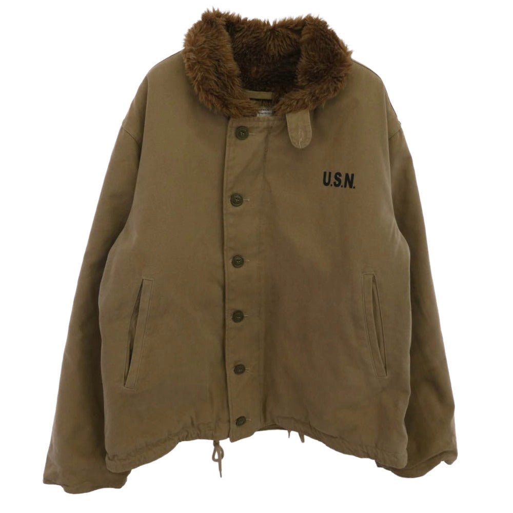 ワイエムシーケーエルワイ U.S.N. N1 デッキジャケット ベージュ系 40【中古】