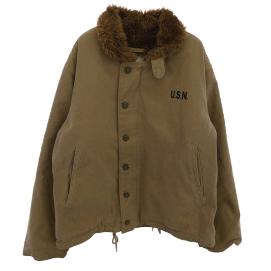ワイエムシーケーエルワイ U.S.N. N1 デッキジャケット ベージュ系 40【中古】