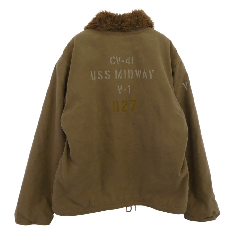ワイエムシーケーエルワイ U.S.N. N1 デッキジャケット ベージュ系 40【中古】