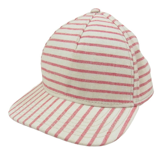 サタデーズニューヨーク ボーダー キャップ 帽子 レッド系【中古】