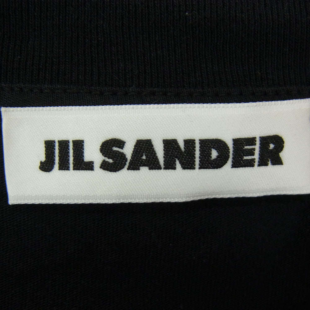 JIL SANDER ジルサンダー JSMU706022 モックネック 半袖 Tシャツ カットソー ブラック系 M【中古】