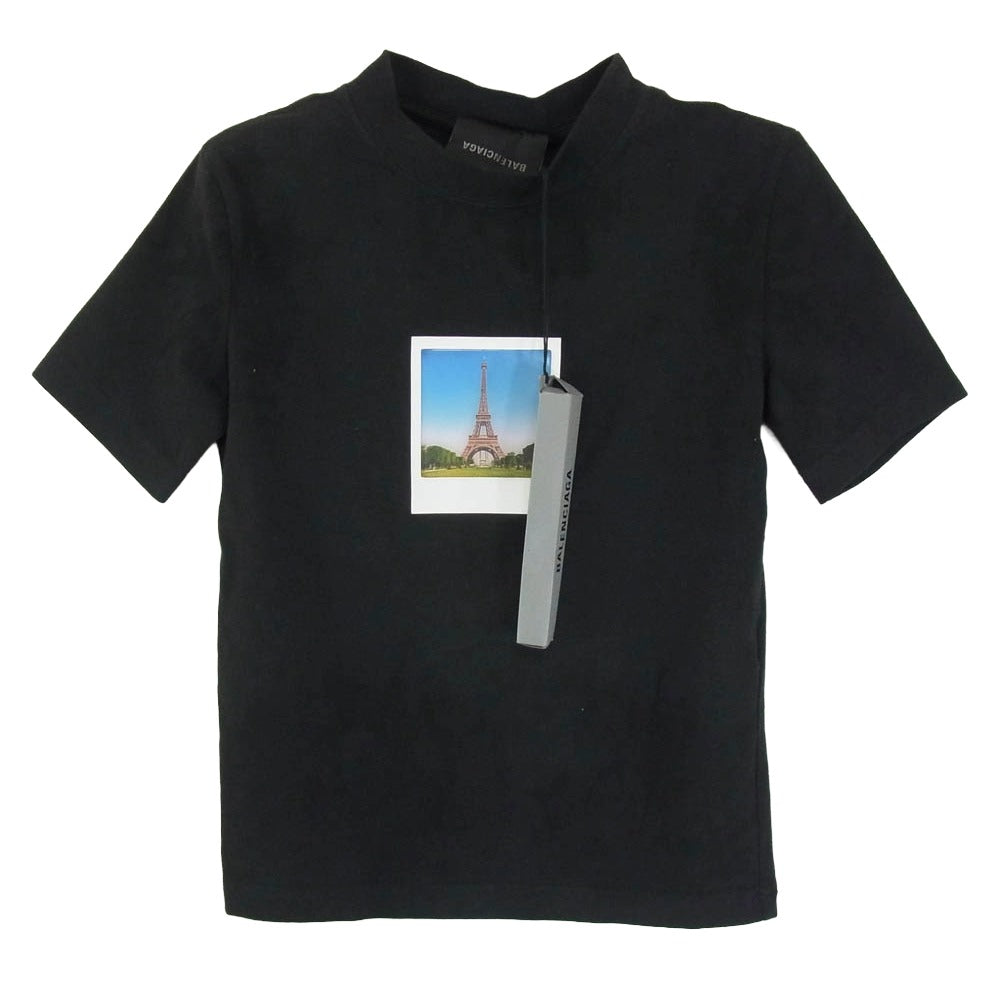 BALENCIAGA バレンシアガ 23SS 745019 TOVC7 POLAROID PARIS BY DAY SHORT SLEEVE T-SHIRT 半袖 Tシャツ カットソー ブラック系 S【中古】