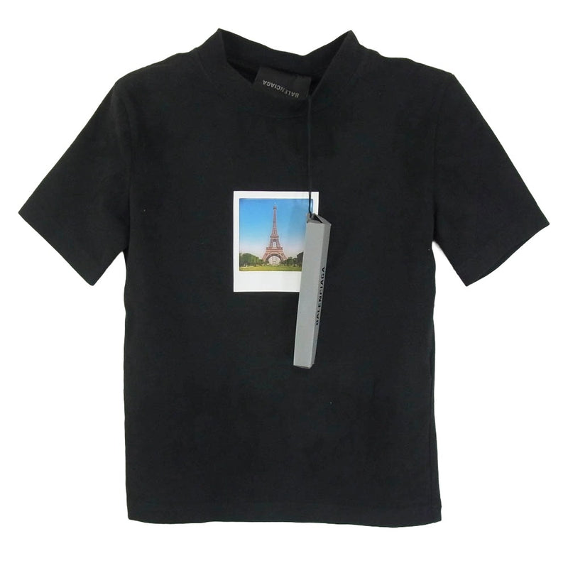BALENCIAGA バレンシアガ 23SS 745019 TOVC7 POLAROID PARIS BY DAY SHORT SLEEVE T-SHIRT 半袖 Tシャツ カットソー ブラック系 S【中古】