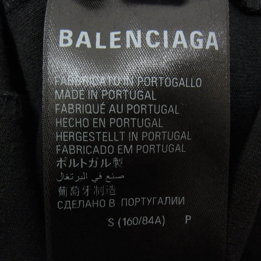 BALENCIAGA バレンシアガ 23SS 745019 TOVC7 POLAROID PARIS BY DAY SHORT SLEEVE T-SHIRT 半袖 Tシャツ カットソー ブラック系 S【中古】