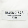 BALENCIAGA バレンシアガ 21SS 690373 TYB18 PARIS ロゴ刺繍 クロップド ボタンダウン 長袖 シャツ ホワイト系 34【中古】