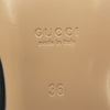 GUCCI グッチ 423514 GG ホースビット デニムキャンバス ミュール プリンスタウン スリッパ サンダル ライトブルー系 36【中古】