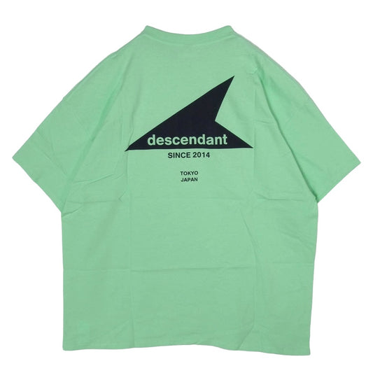 DESCENDANT ディセンダント 21SS 211ATDS-STM04S CETUS SS TEE ロゴプリント クルーネック 半袖 Tシャツ カットソー MINT 4【新古品】【未使用】【中古】
