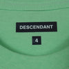 DESCENDANT ディセンダント 21SS 211ATDS-STM04S CETUS SS TEE ロゴプリント クルーネック 半袖 Tシャツ カットソー MINT 4【新古品】【未使用】【中古】