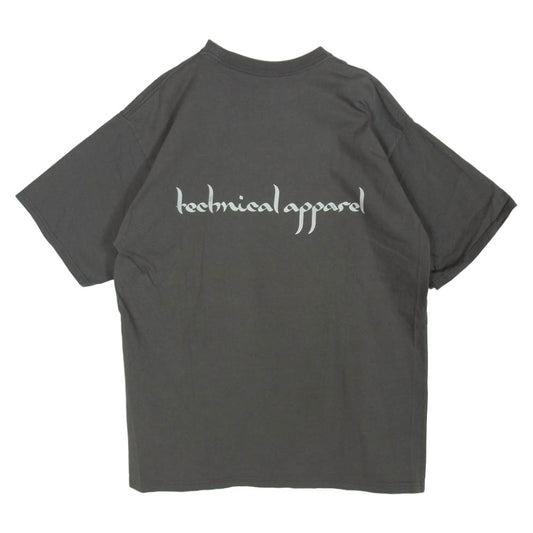 NEIGHBORHOOD ネイバーフッド 21SS 211PCNH-ST12 ZILD C-TEE ジルドロゴ プリント クルーネック 半袖 Tシャツ カットソー チャコール系 L【中古】