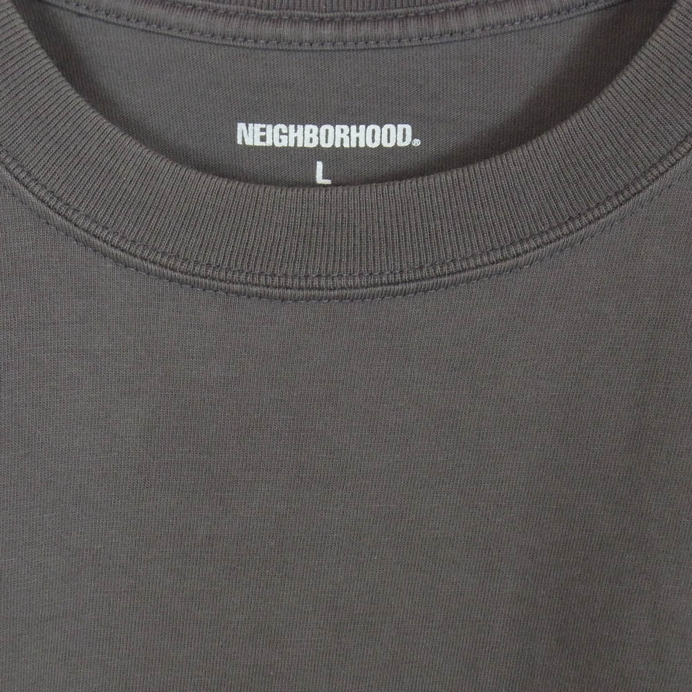 NEIGHBORHOOD ネイバーフッド 21SS 211PCNH-ST12 ZILD C-TEE ジルドロゴ プリント クルーネック 半袖 Tシャツ カットソー チャコール系 L【中古】